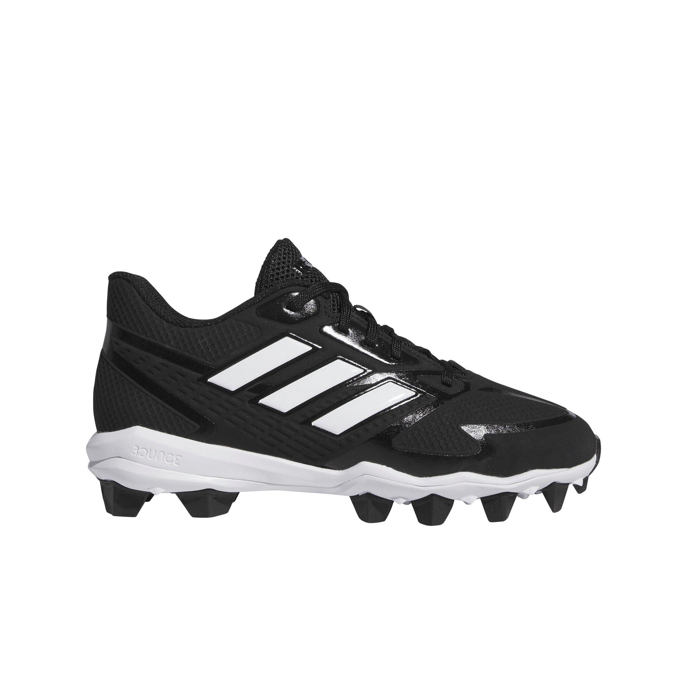 adidas Icon 8 MD K Core Black Ftwr White Ftwr White Grade School Boys Baseball Cleat Hibbett